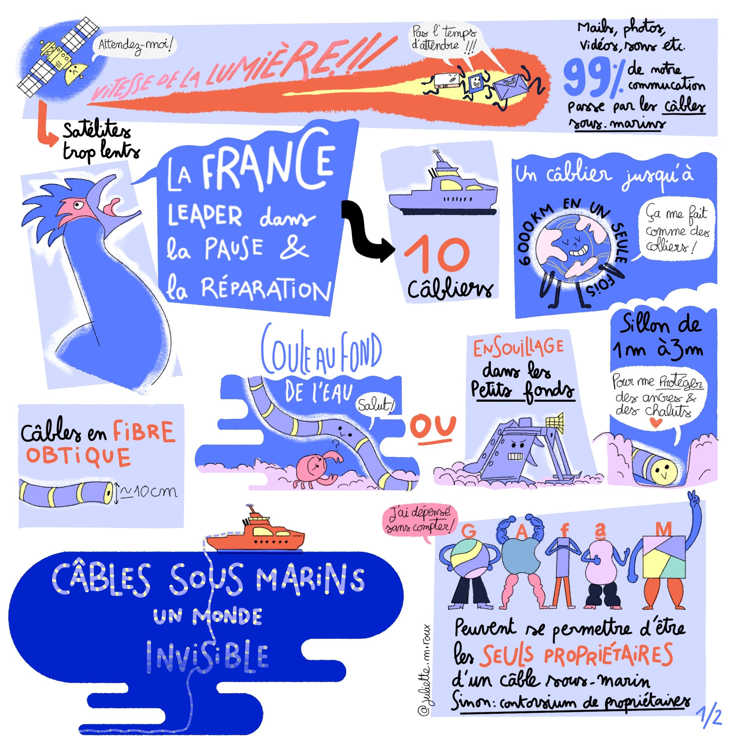 Les câbles sous-marins